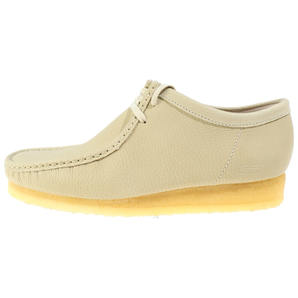 SUPREME(シュプリーム) 25SS ×CLARKS Reflective Wallabee クラークス リフレクティブワラビー レザーシューズ クリーム US9.5/27.5cm