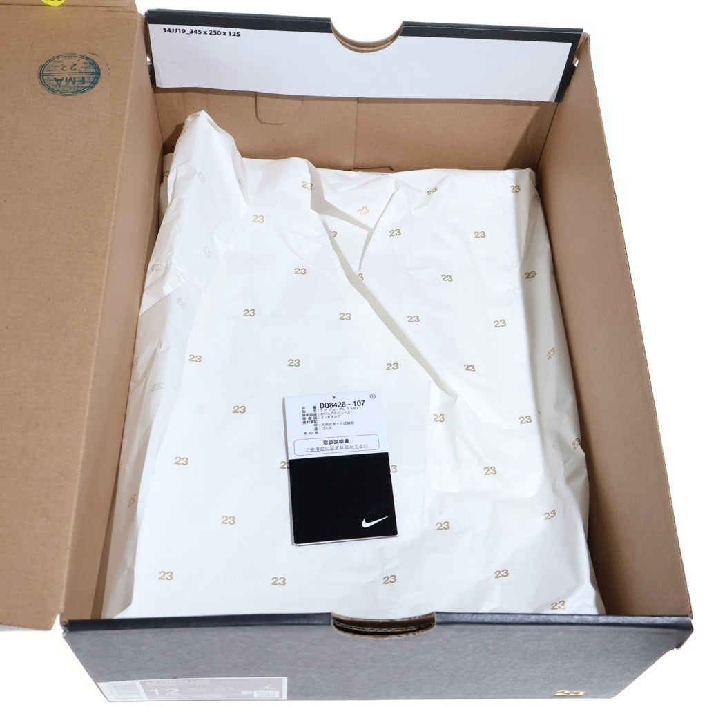 NIKE(ナイキ) Air Jordan 1 Mid Summit White Vintage エアジョーダン1 ミッド サミットホワイト ヴィンテージライケン ハイカットスニーカーシューズ US12/30cm DQ8426-107