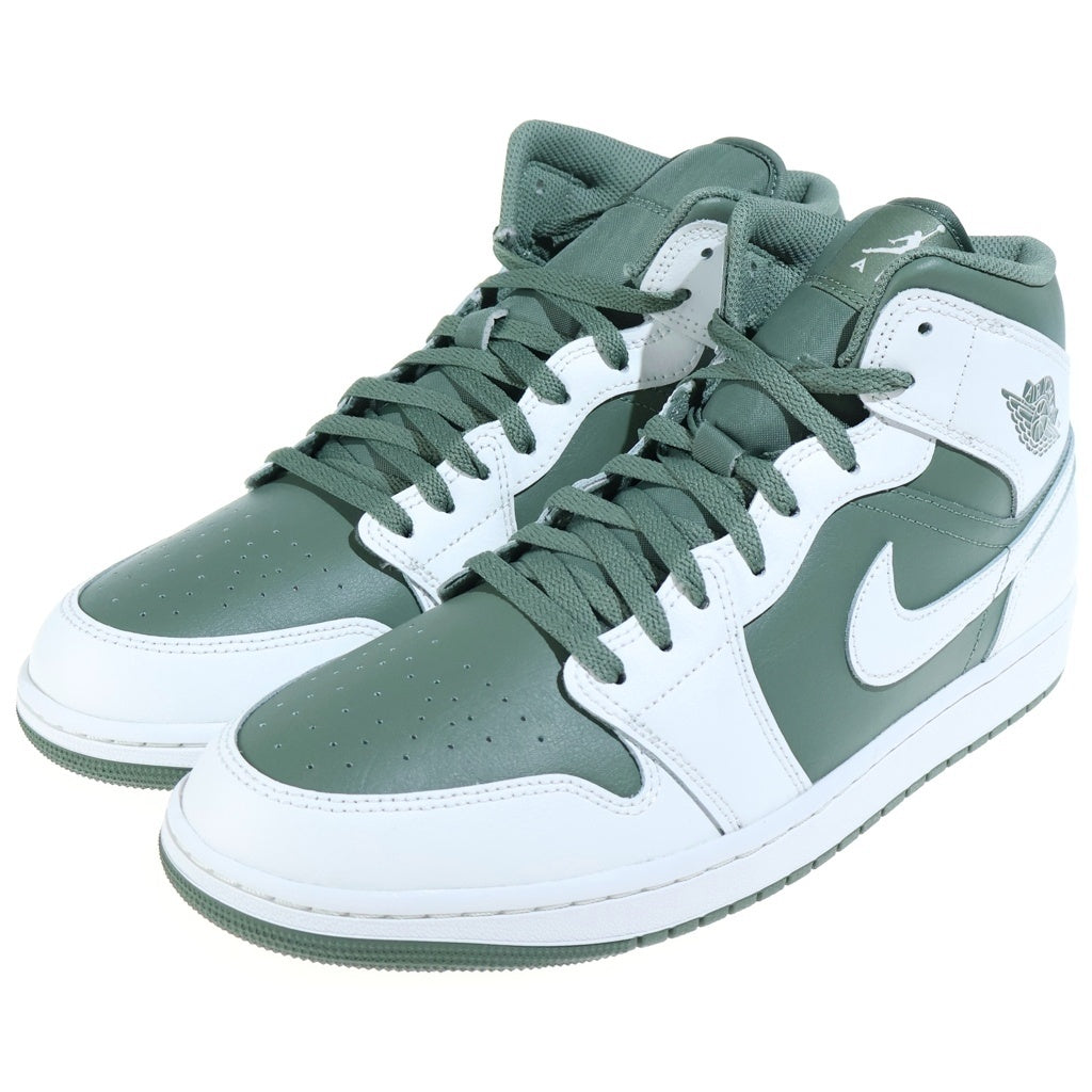 NIKE(ナイキ) Air Jordan 1 Mid Summit White Vintage エアジョーダン1 ミッド サミットホワイト ヴィンテージライケン ハイカットスニーカーシューズ US12/30cm DQ8426-107