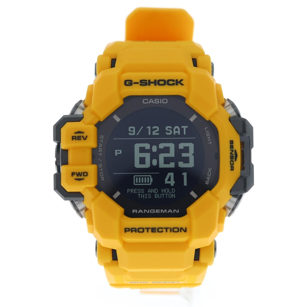 CASIO G-SHOCK(カシオ ジーショック) RANGEMAN MASTER OF G LAND GPR-H1000 光学式心拍計 ソーラーアシスト 時計 イエロー