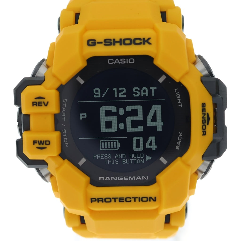 CASIO G-SHOCK(カシオ ジーショック) RANGEMAN MASTER OF G LAND GPR-H1000 光学式心拍計 ソーラーアシスト 時計 イエロー