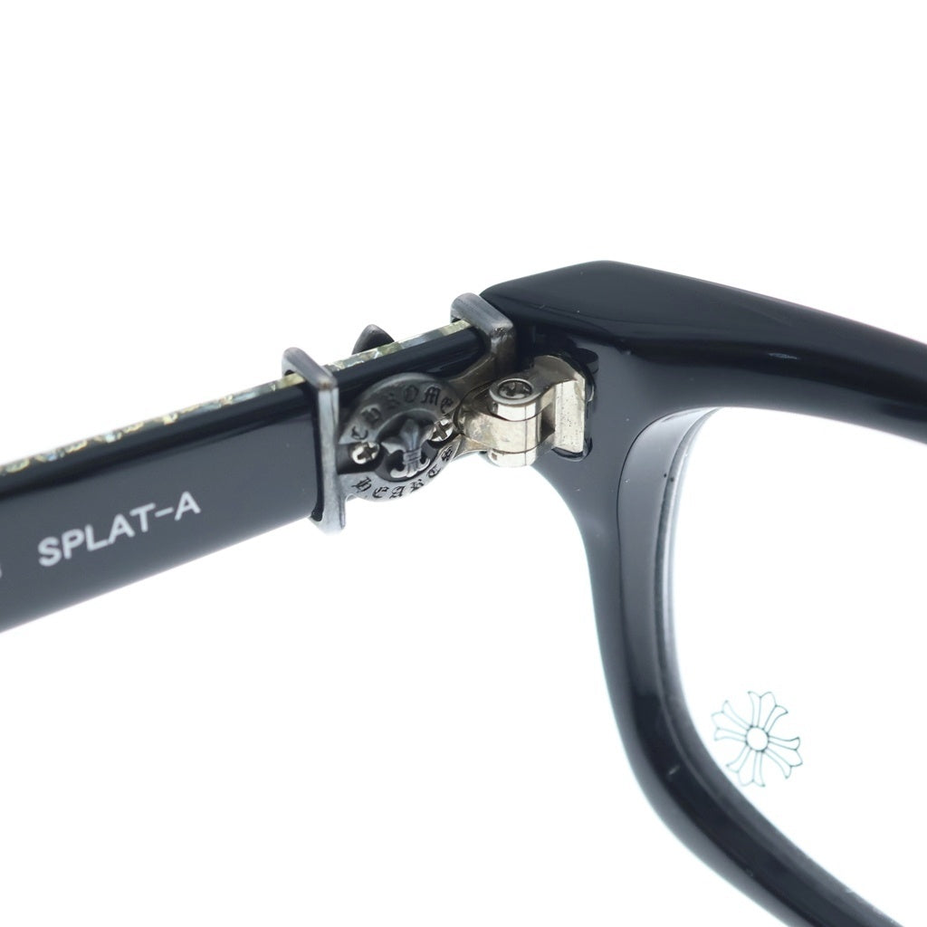 CHROME HEARTS(クロムハーツ) SPLAT-A BSフレアテンプル アイウェア サングラス メガネ ブラック/シルバー 55□17-143