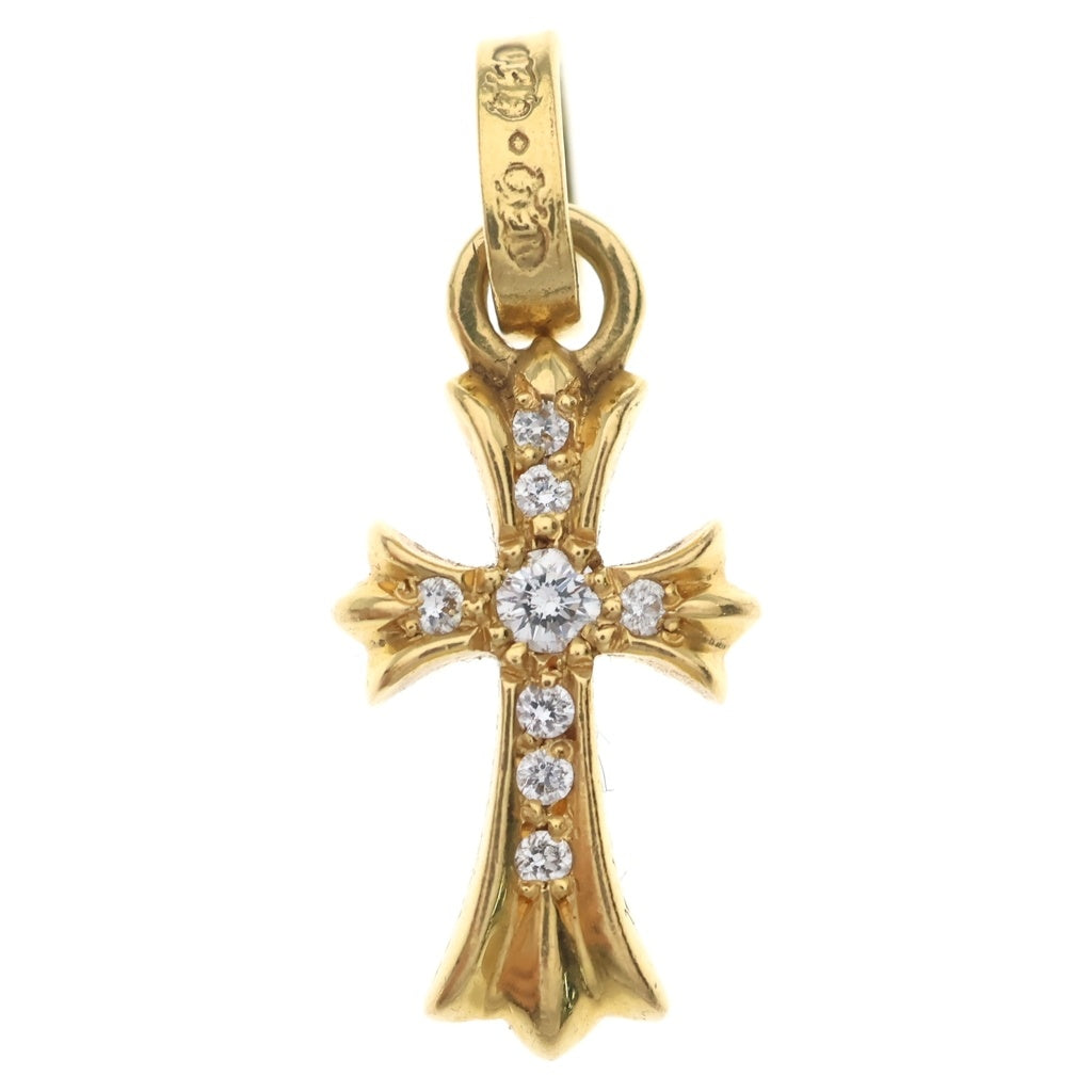CHROME HEARTS(クロムハーツ) 22K CRS BBYFAT P/DIA ベイビーファットクロス PAVEダイヤ ペンダントトップ ゴールド BCA035