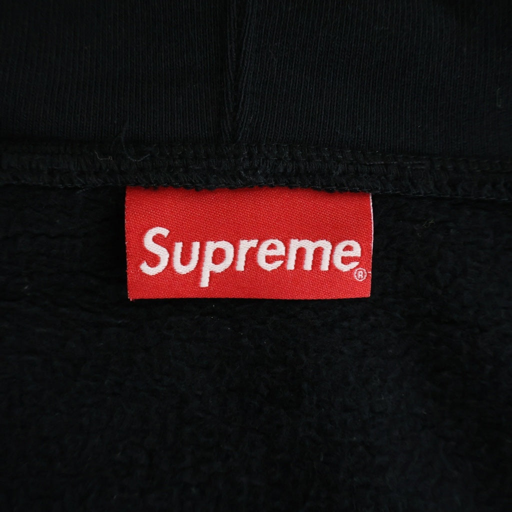 SUPREME(シュプリーム) 21AW Track Paneled Zip Up Hooded Sweatshirt トラックパネル ジップアップフーディー ジップパーカー ブラック