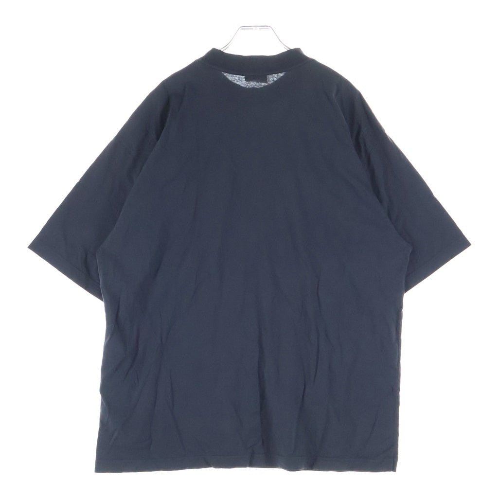 BALENCIAGA(バレンシアガ) Cursive Medium Fit T-shirt カーシヴ ミディアムフィット 半袖Tシャツ 刺繍 カットソー ブラック 764235 TTVM7