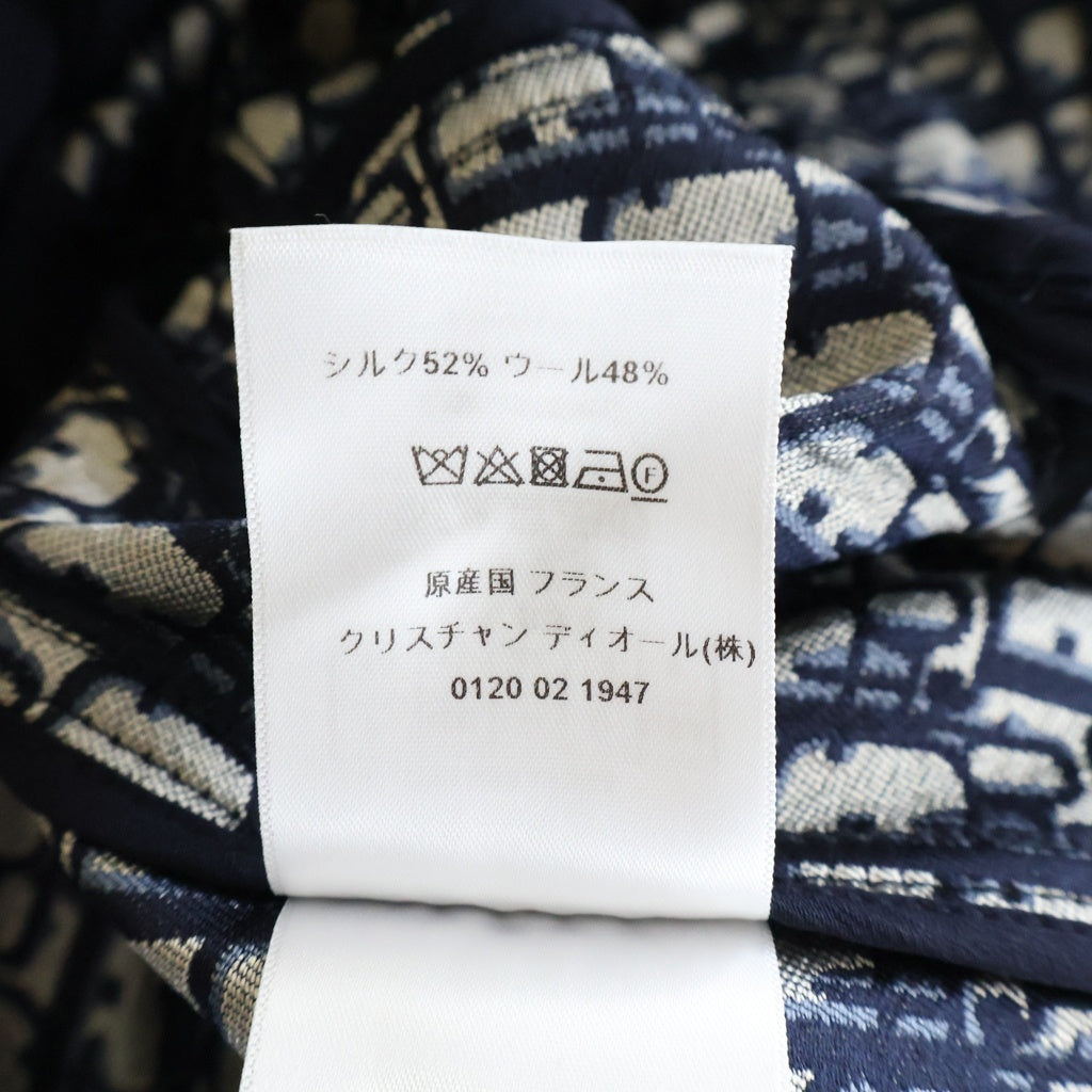 Christian Dior(クリスチャンディオール) オブリーク柄 ショート丈 クロップド ジャケット 311V86A1304