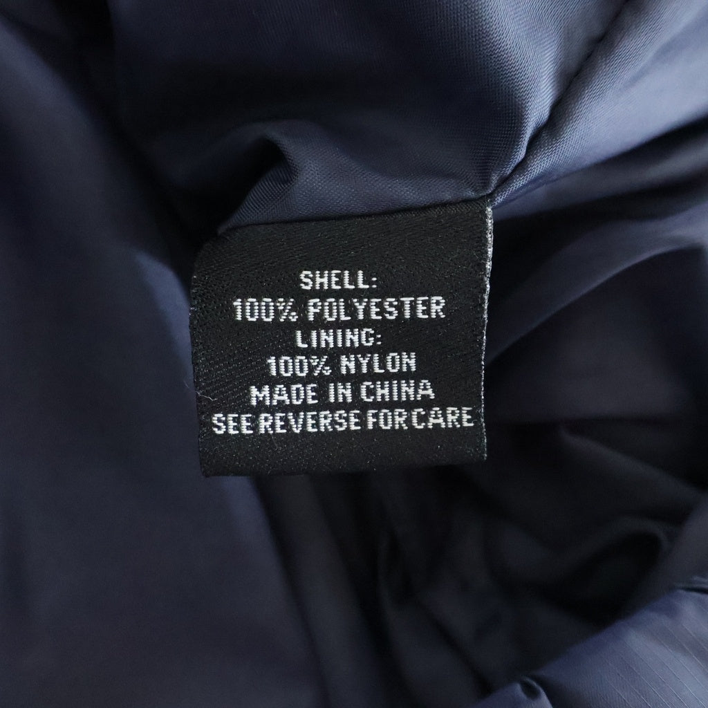 STUSSY(ステューシー) Old Shell Down Jackets オールド シェル Vステッチ ポリエステル ジップアップダウンジャケット ネイビー