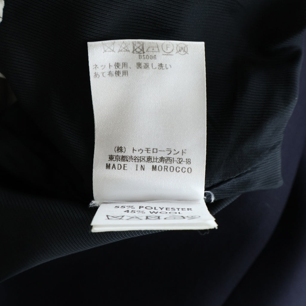 DRIES VAN NOTEN(ドリスヴァンノッテン) 2B テーラードジャケット ウールポリエステル ネイビー 73-07-94-07020