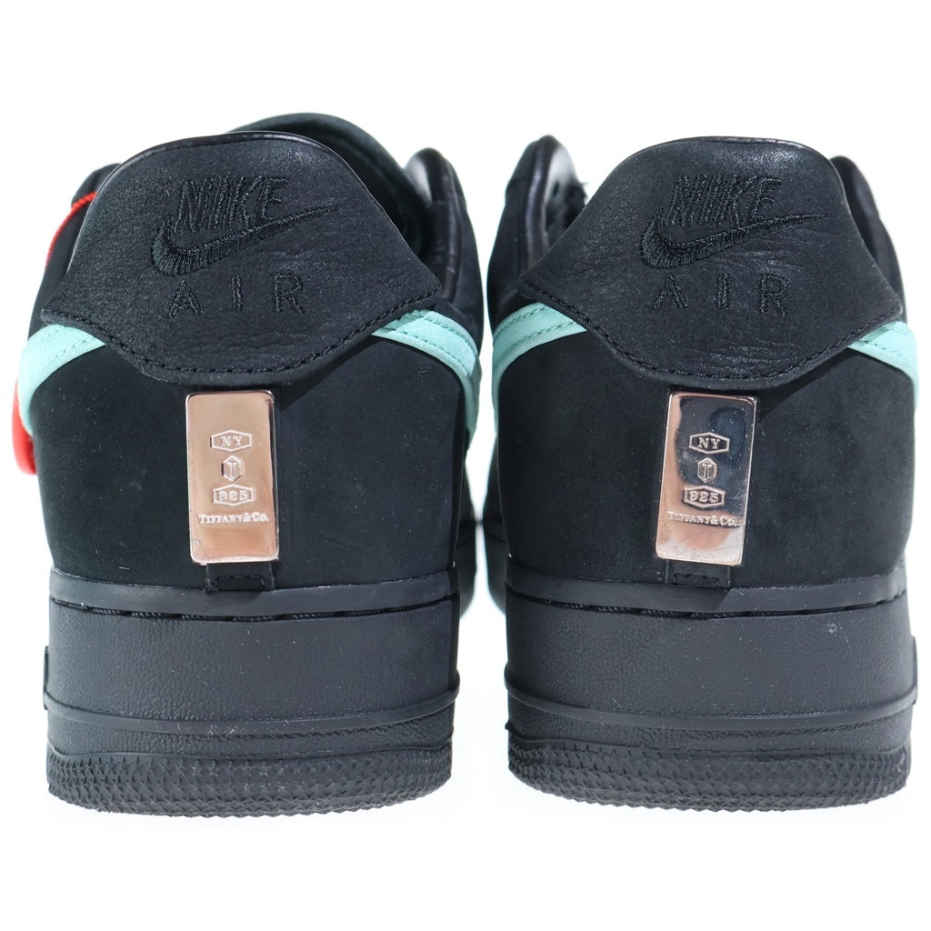 NIKE(ナイキ) ×TIFFANY&CO AIR FORCE 1 LOW 1837 BLACK ティファニー エアフォース1 ローカットスニーカー ブラック US10.5/28.5cm DZ1382-001