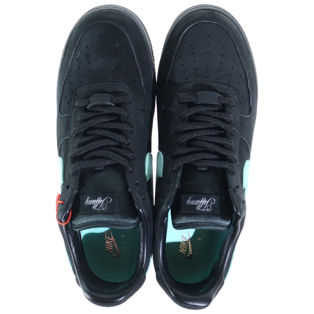 NIKE(ナイキ) ×TIFFANY&CO AIR FORCE 1 LOW 1837 BLACK ティファニー エアフォース1 ローカットスニーカー ブラック US10.5/28.5cm DZ1382-001