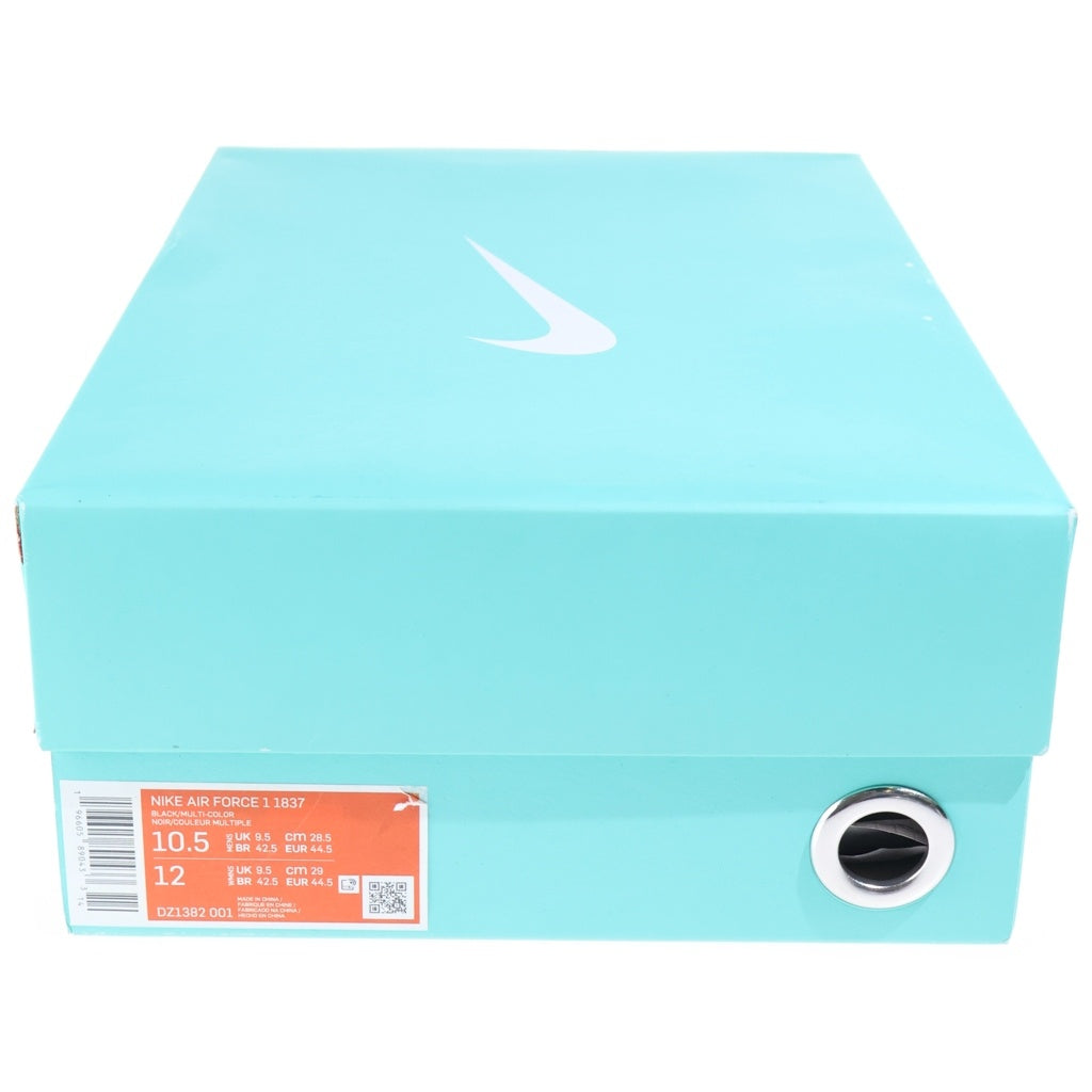 NIKE(ナイキ) ×TIFFANY&CO AIR FORCE 1 LOW 1837 BLACK ティファニー エアフォース1 ローカットスニーカー ブラック US10.5/28.5cm DZ1382-001