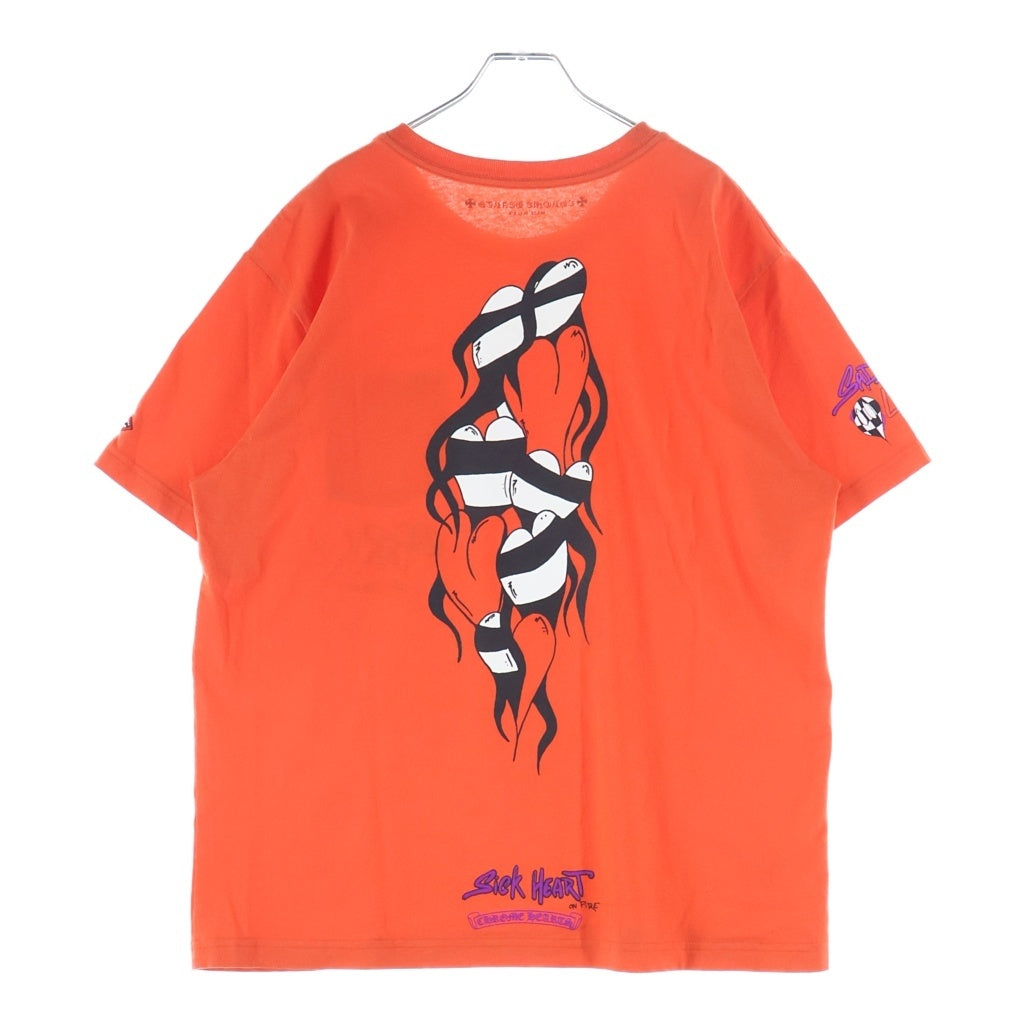 CHROME HEARTS(クロムハーツ) PRO U S/S TEE ORANGE MATTY BOY マッティボーイチョンパープリテンス ショートスリーブ 半袖Tシャツ バーミリオン オレンジ
