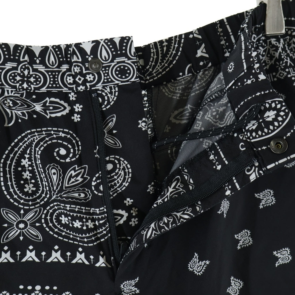 F.C.R.B./F.C.Real Bristol/FCRB(エフシーアールビー/エフシーレアルブリストル) 22AW BANDANA COMFORTABLE SHORTS バンダナ柄コンフォートショーツ ブラック FCRB-222116
