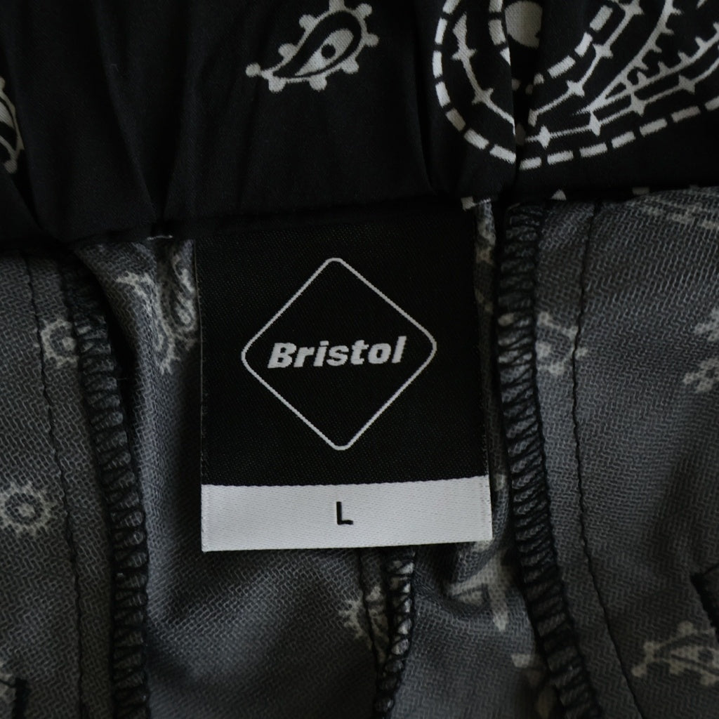 F.C.R.B./F.C.Real Bristol/FCRB(エフシーアールビー/エフシーレアルブリストル) 22AW BANDANA COMFORTABLE SHORTS バンダナ柄コンフォートショーツ ブラック FCRB-222116