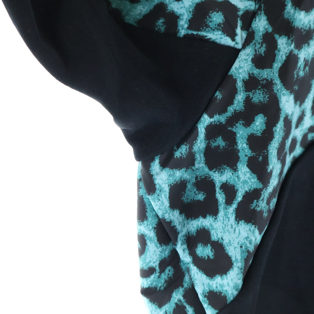 F.C.R.B.(エフシーアールビー) 22SS VENTILATION HOODIE レオパード柄 ベンチレーション ジップアップ フーディ ジャケット ブラック FCRB‐220041 FCRB-220041