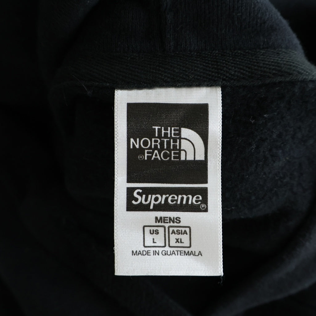 SUPREME(シュプリーム) 22SS ×THE NORTH FACE Bandana Hooded SweatShirt ×ノースフェイス バンダナフーディースウェットシャツ ブラック/ライトブルー パーカー NT022081