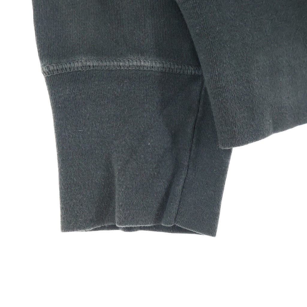 Maison Margiela(メゾンマルジェラ) Vガゼット ここのえ クルーネックスウェット カットソー チャコールブラック