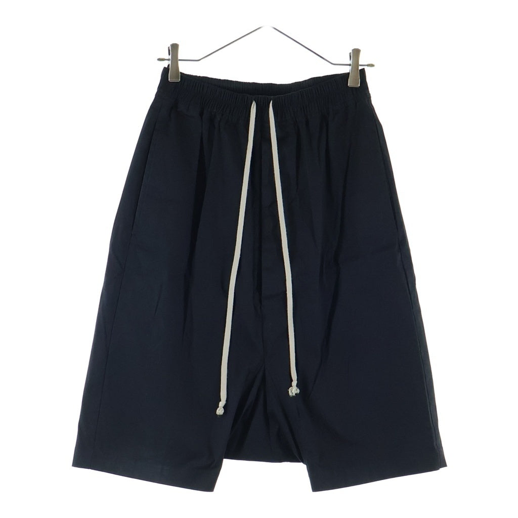 Rick Owens(リックオウエンス) 26SS RICK'S PODS SHORTS リックズ ポッズ レザー サルエル ショートパンツ ハーフパンツ ショーツ ブラック RU01F2384-TE