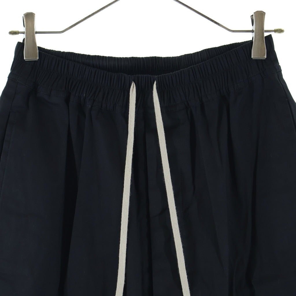 Rick Owens(リックオウエンス) 26SS RICK'S PODS SHORTS リックズ ポッズ レザー サルエル ショートパンツ ハーフパンツ ショーツ ブラック RU01F2384-TE