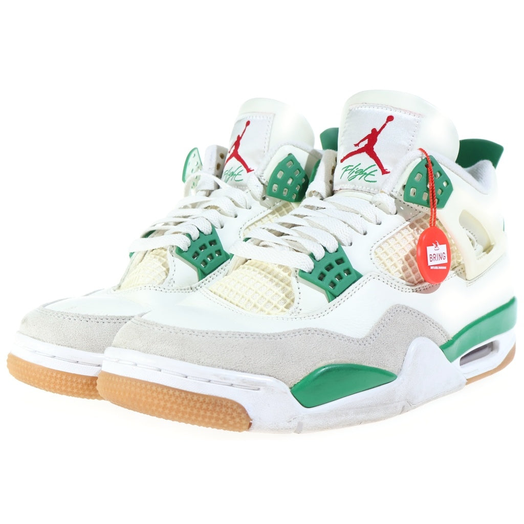 NIKE(ナイキ) AIR JORDAN 4 RETRO SP PINE GREEN エアジョーダン4 レトロ パイングリーン ハイカットスニーカー ホワイト/グリーン US8/26cm DR5415-103