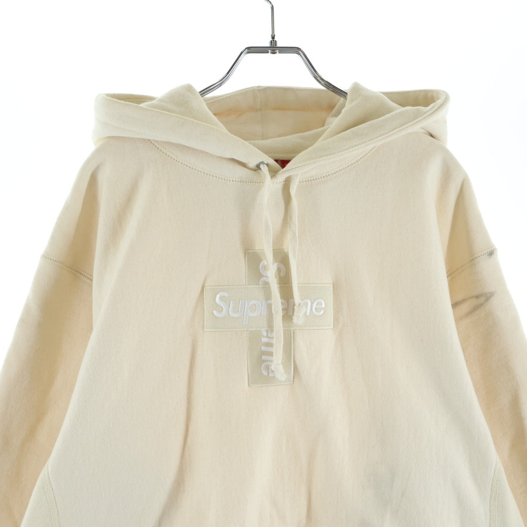 SUPREME(シュプリーム) 20AW Cross Box Logo Hooded Sweat Shirt クロスボックスロゴデザイン フーデッド スウェット パーカー ベージュ
