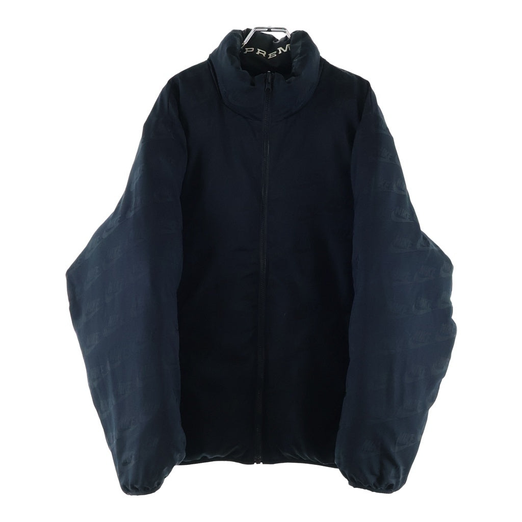 SUPREME(シュプリーム) 21SS × NIKE Reversible Puffy Jack ナイキ リバーシブル パフィー ジップアップ ダウンジャケット ブラック DB0494-010