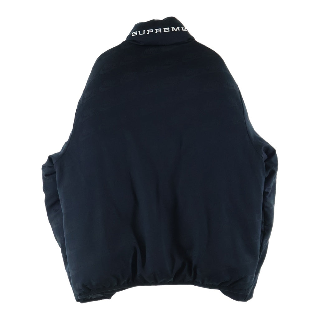 SUPREME(シュプリーム) 21SS × NIKE Reversible Puffy Jack ナイキ リバーシブル パフィー ジップアップ ダウンジャケット ブラック DB0494-010