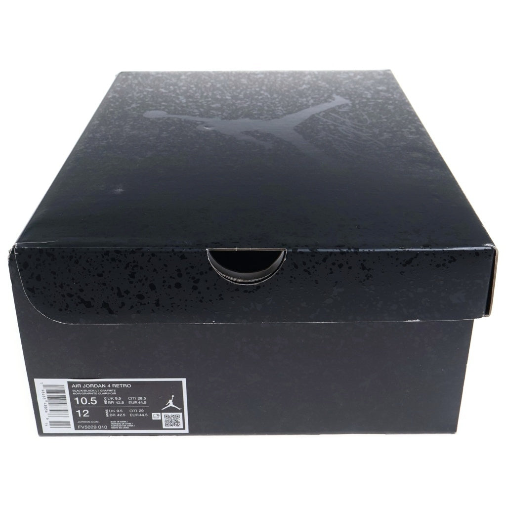 NIKE(ナイキ) AIR JORDAN 4 BLACK CAT エアジョーダン4 ブラックキャット ハイカットスニーカー ブラック US10.5/28.5cm FV5029‐010