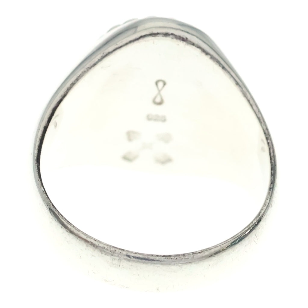 WAKAN SILVER SMITH(ワカンシルバースミス) Oval Signet Ring Black Onyx オーバルシグネットリング ブラックオニキス シルバー/ブラック R-034ST