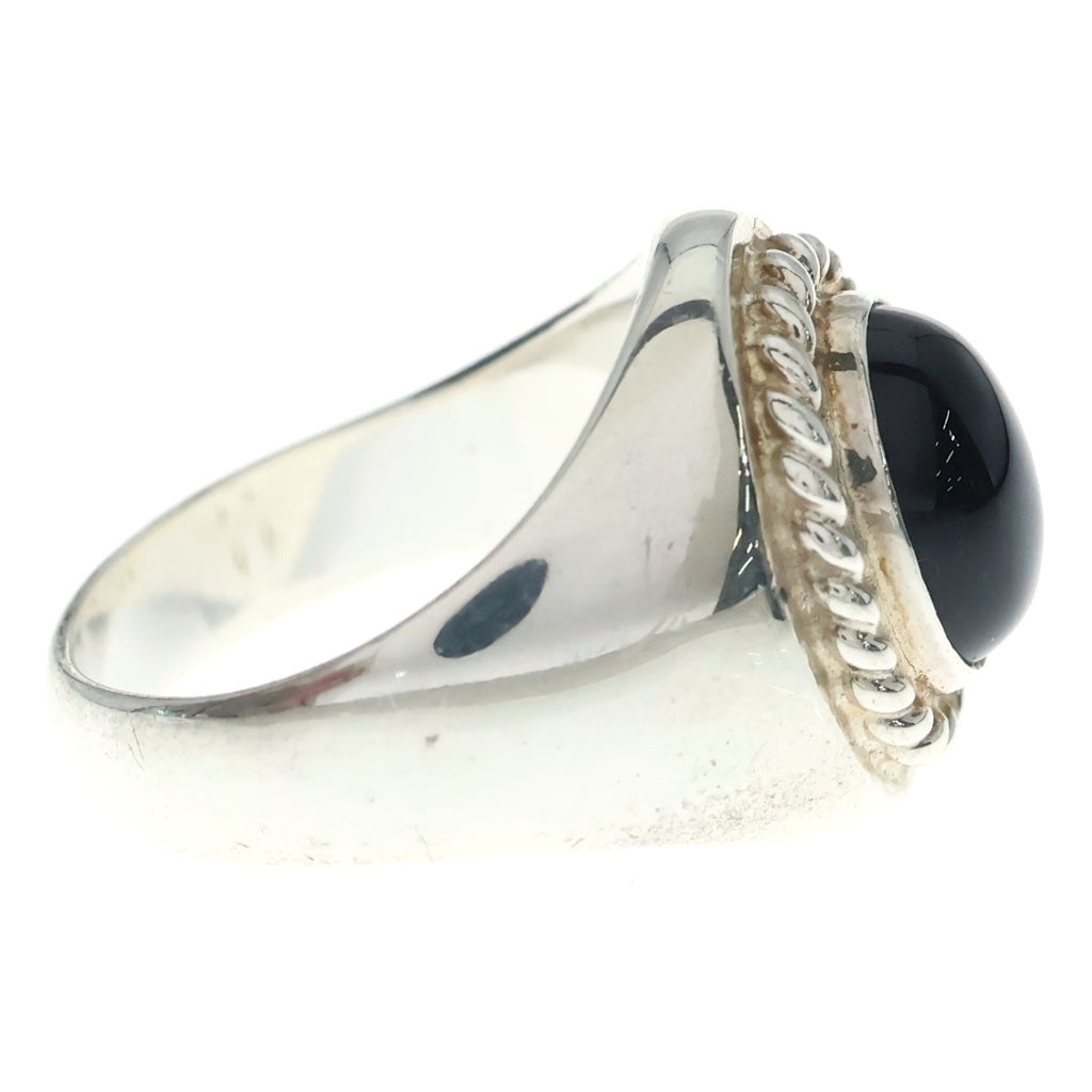 WAKAN SILVER SMITH(ワカンシルバースミス) Oval Signet Ring Black Onyx オーバルシグネットリング ブラックオニキス シルバー/ブラック R-034ST