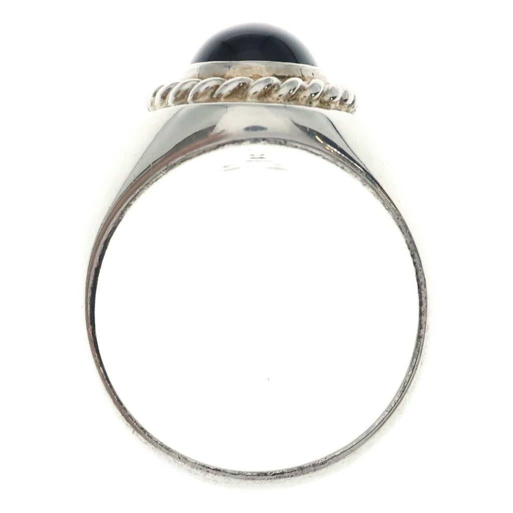 WAKAN SILVER SMITH(ワカンシルバースミス) Oval Signet Ring Black Onyx オーバルシグネットリング ブラックオニキス シルバー/ブラック R-034ST