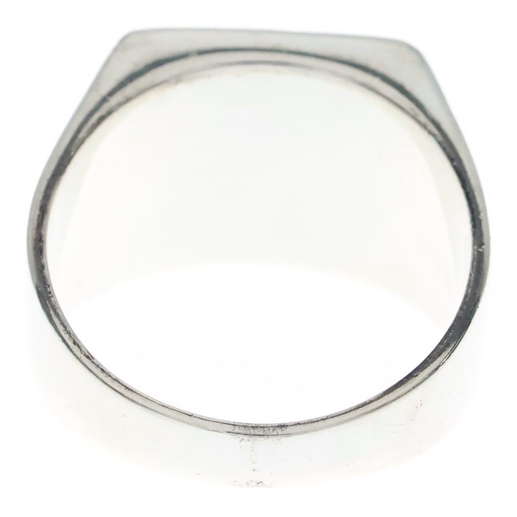NO BRAND(ノーブランド) 【HASH】ハッシュ HOWLITE SQUARE RING ハウライト スクエアリング シルバー/ホワイト