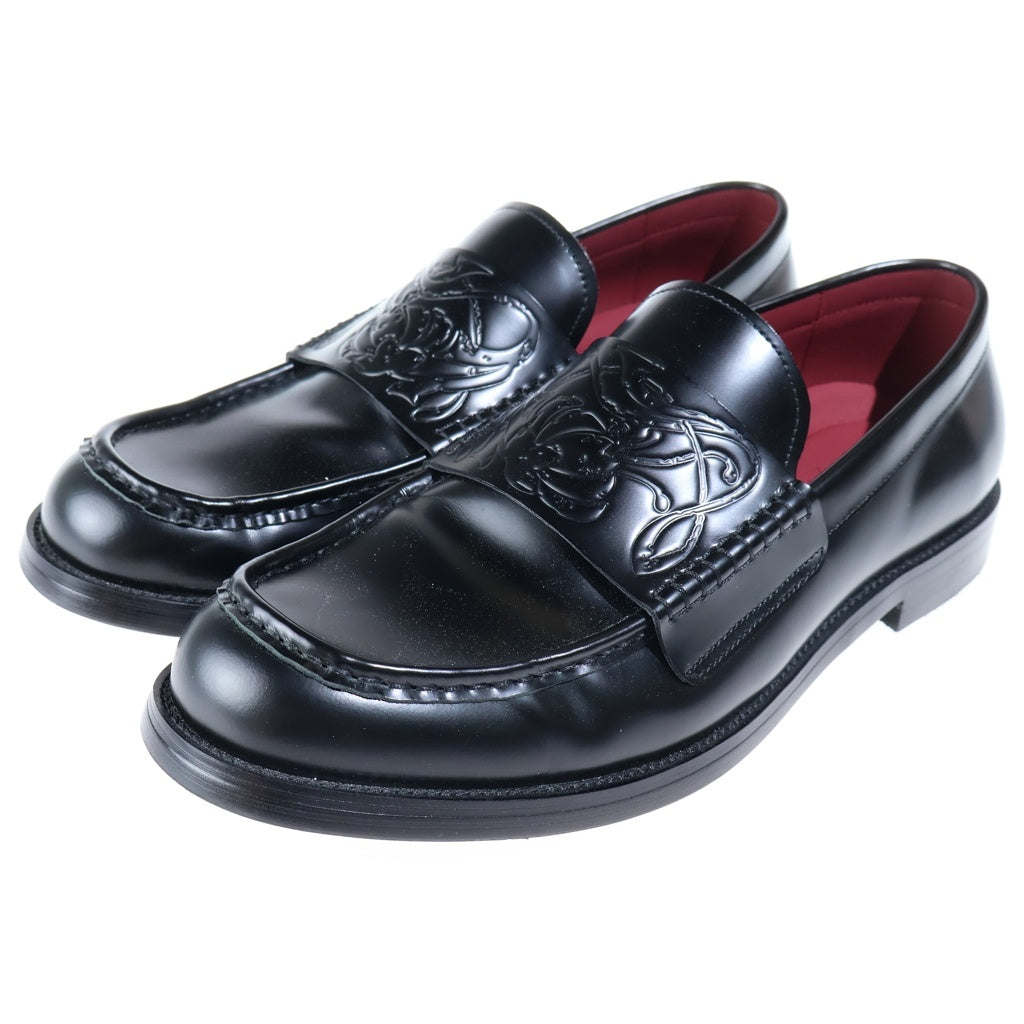NO BRAND(ノーブランド) 【JCAESAR】ジェイシーザー VAMPIRE LOAFER ヴァンパイア ローファー ブラック/レッド