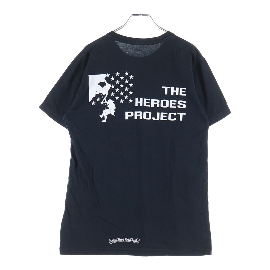 CHROME HEARTS(クロムハーツ) THE HEROES PROJECT ザ ヒーローズ プロジェクト ホースシュープリント 半袖Tシャツ カットソー ブラック