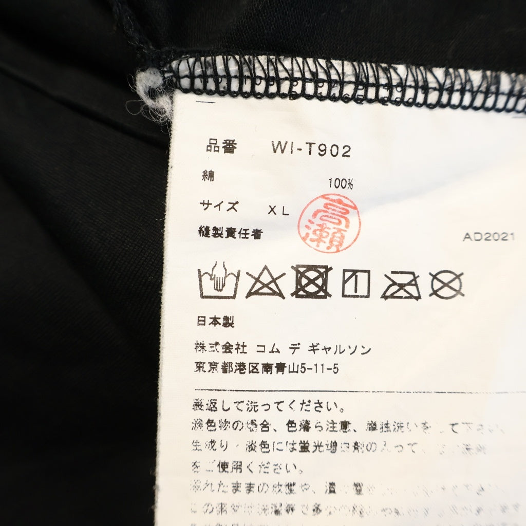 eYe COMME des GARCONS JUNYA WATANABE MAN(アイ コム デ ギャルソン ジュンヤ ワタナベ マン) スカルプリント コットンクルーネック半袖Tシャツ カットソー ブラック WI-T902 WI-T902-100-1-5