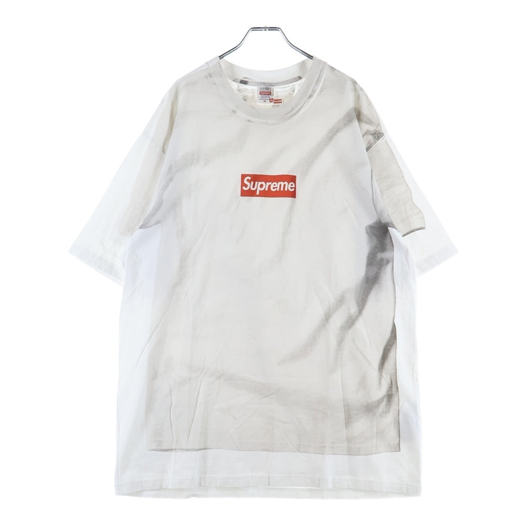 SUPREME(シュプリーム) 24SS ×MM6 Maison Margieria Box Logo Tee メゾンマルジェラ ボックスロゴ クルーネック半袖Tシャツ カットソー ホワイト