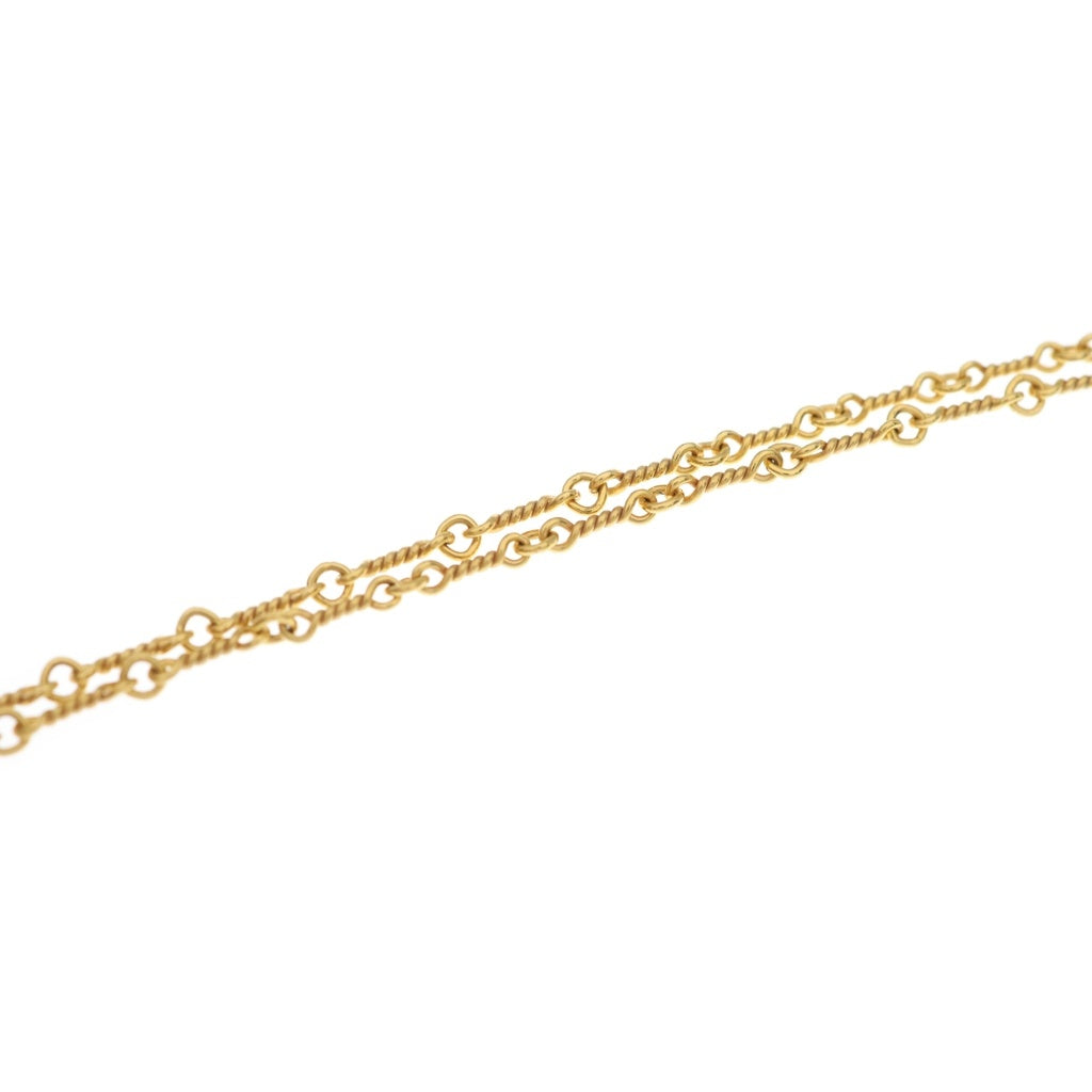 CHROME HEARTS(クロムハーツ) 22K NECKCHAIN T18 ツイストチェーンネックレス 18inch ゴールド BCA014