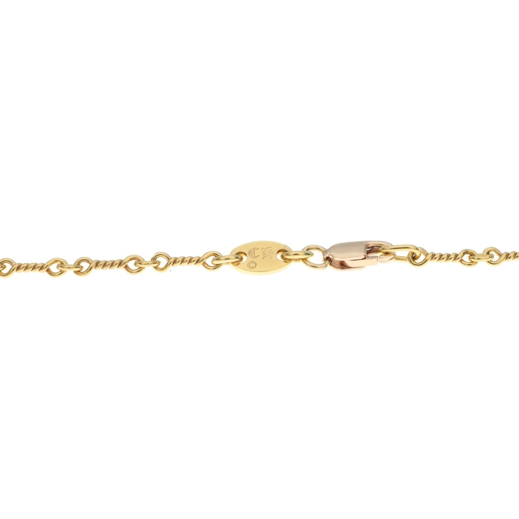 CHROME HEARTS(クロムハーツ) 22K NECKCHAIN T18 ツイストチェーンネックレス 18inch ゴールド BCA014
