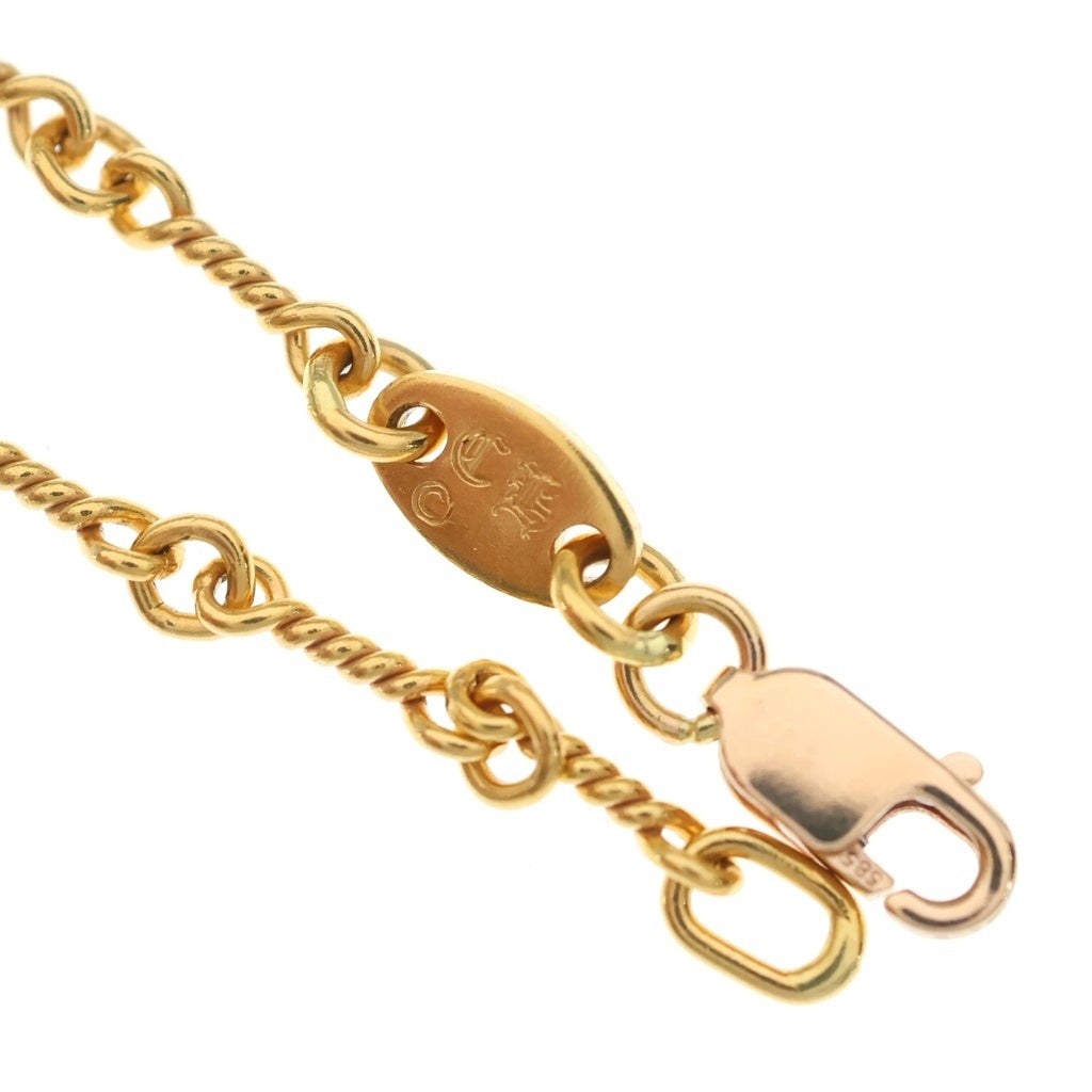 CHROME HEARTS(クロムハーツ) 22K NECKCHAIN T18 ツイストチェーンネックレス 18inch ゴールド BCA014