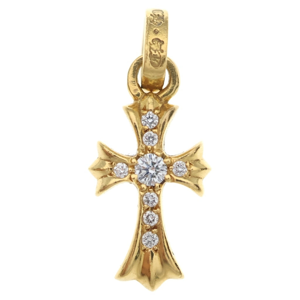 CHROME HEARTS(クロムハーツ) 22K CRS BBYFAT DMND ベイビーファット PAVEダイヤ チャーム ネックレストップ ゴールド BCA035