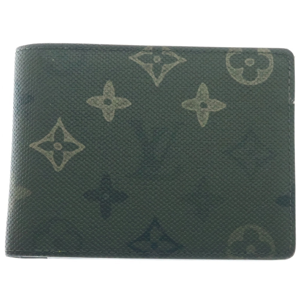LOUIS VUITTON(ルイヴィトン) モノグラム ポルトフォイ ユミュルティプル 二つ折り レザー 財布 ウォレット グリーン ICチップ M27058
