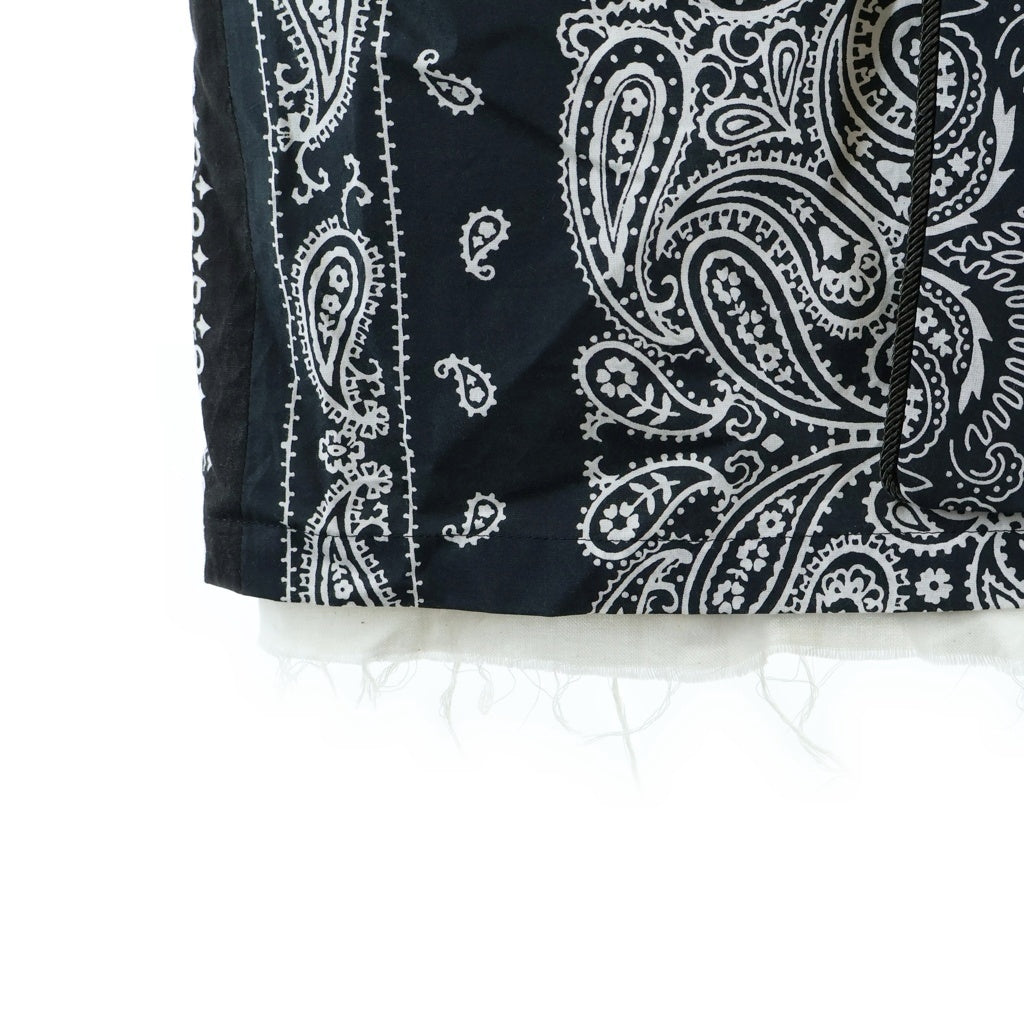 Children of the discordance(チルドレンオブザディスコーダンス) VINTAGE BANDANA PATCH WORK ROBE ヴィンテージバンダナ ワークローブ ペイズリー コート ブラック COTDCO-707