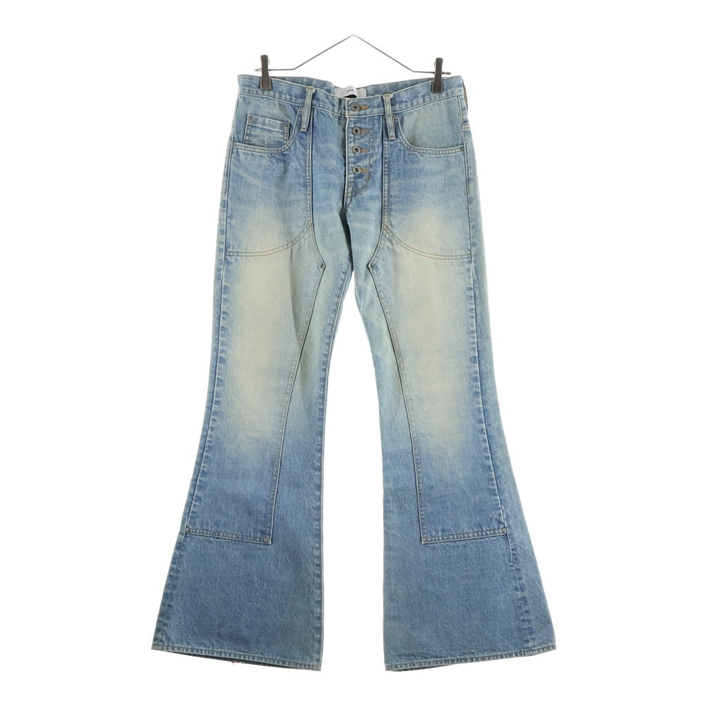 SUGARHILL(シュガーヒル) 21SS Double Knee Bell Bottom ダブルニーベルボトム フレアデニムパンツ インディゴ 21SSPT04