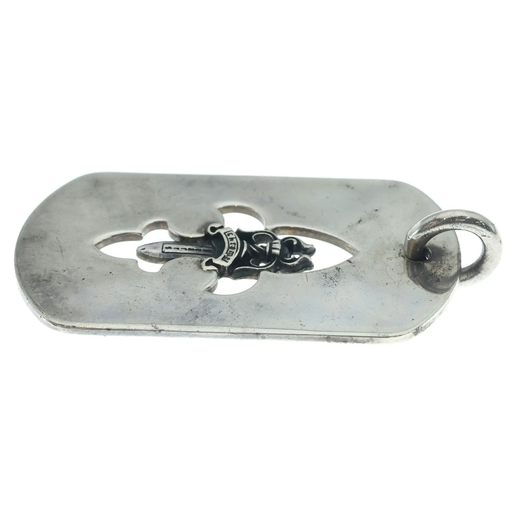 CHROME HEARTS(クロムハーツ) D TAG LRG FLE DAG フレアダガードッグタグ ネックレストップ シルバー