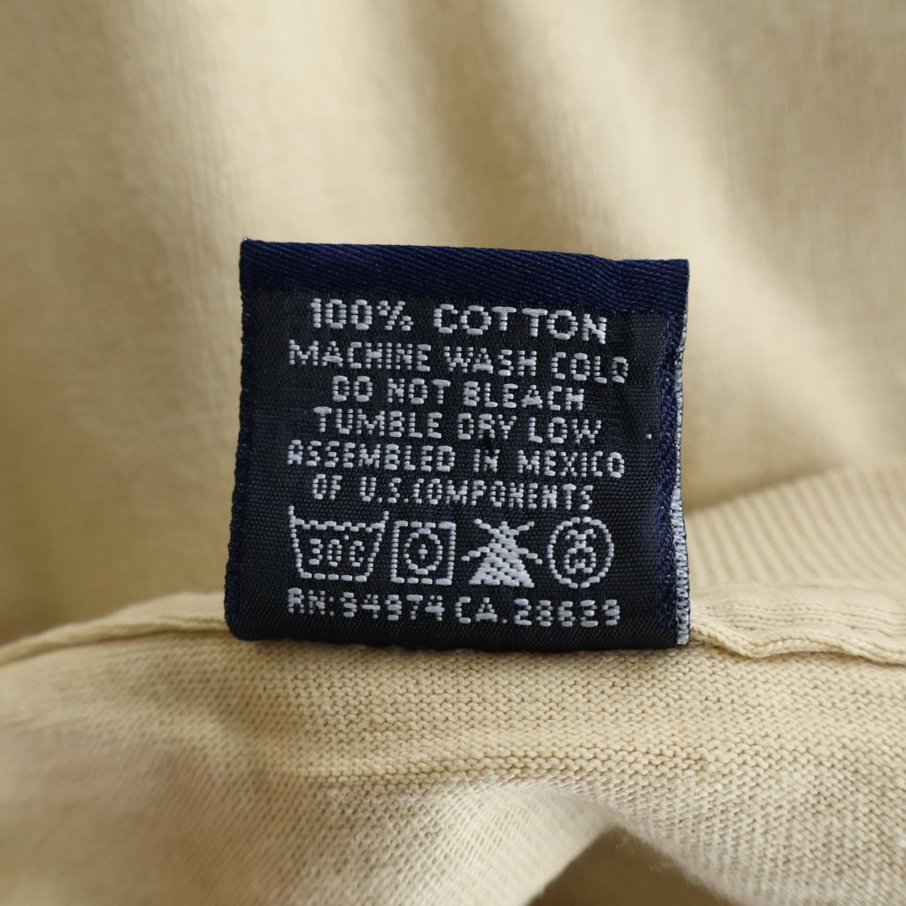 STUSSY(ステューシー) 00S OLD デッドストック Television 紺タグ グラフィックプリント クルーネック 半袖Tシャツ カットソー ベージュ