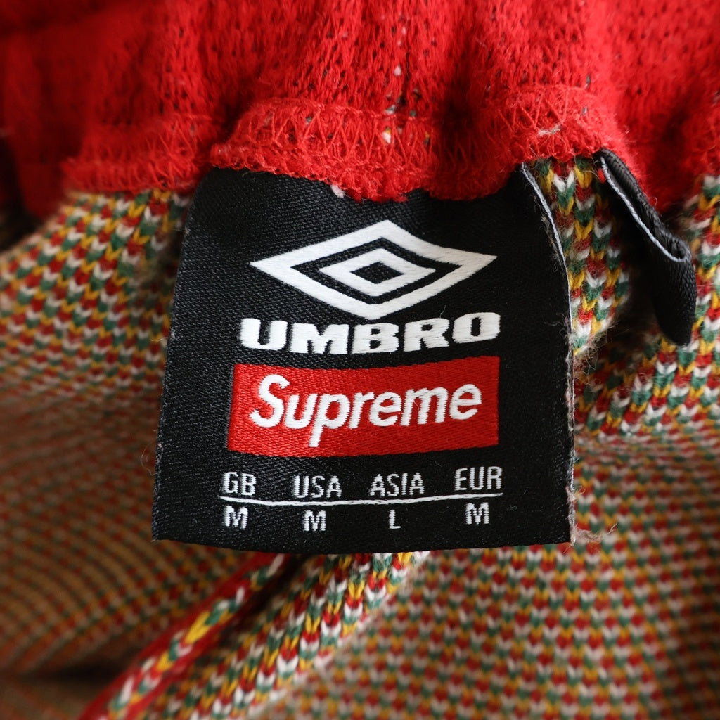 SUPREME(シュプリーム) 25SS ×Umbro Knit Soccer Short アンブロ ニットサッカーショーツ レッド