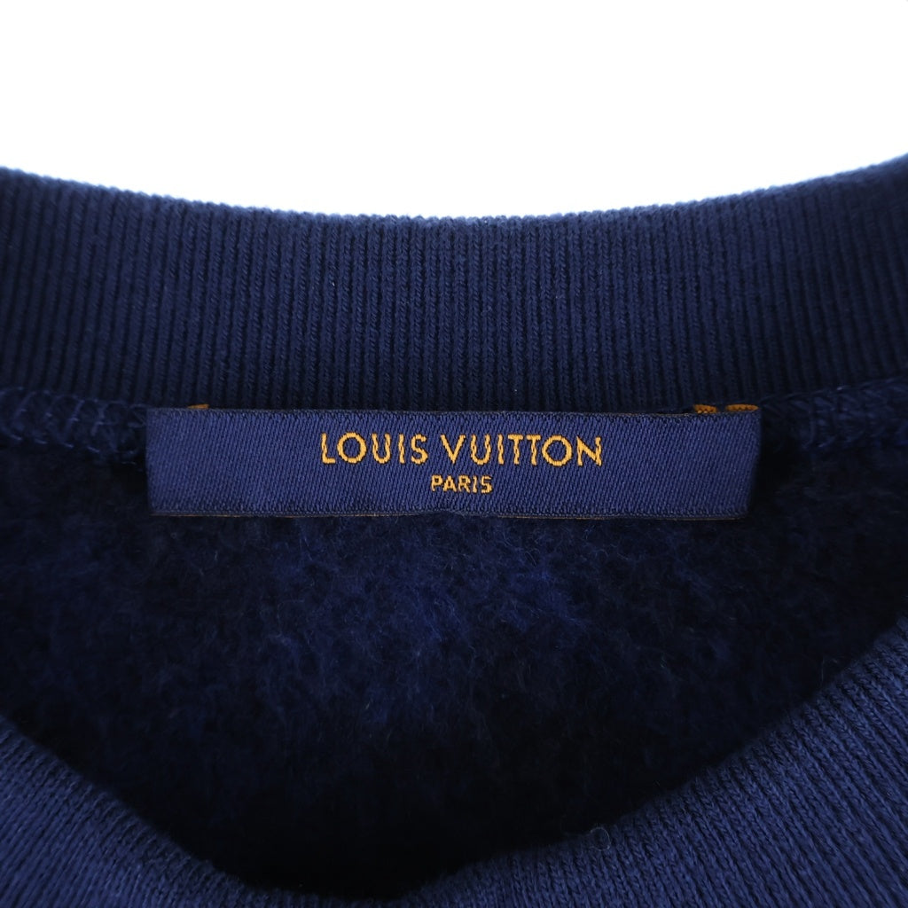 LOUIS VUITTON(ルイヴィトン) 19AW Monogram Jacquard CREW NECK モノグラムジャガードクルーネックスウェットトレーナー ブルー RM192M NPH HHY14W