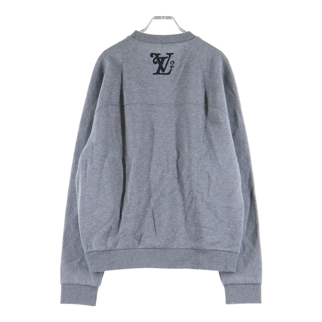 LOUIS VUITTON(ルイヴィトン) 20AW スクエアードロゴプリント クルーネックスウェットトレイナー グレー RM202M UYR HJY13W