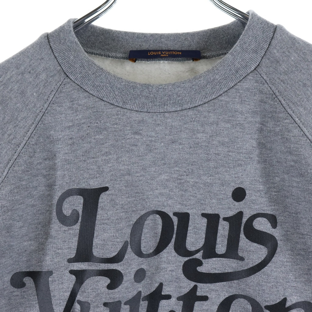 LOUIS VUITTON(ルイヴィトン) 20AW スクエアードロゴプリント クルーネックスウェットトレイナー グレー RM202M UYR HJY13W