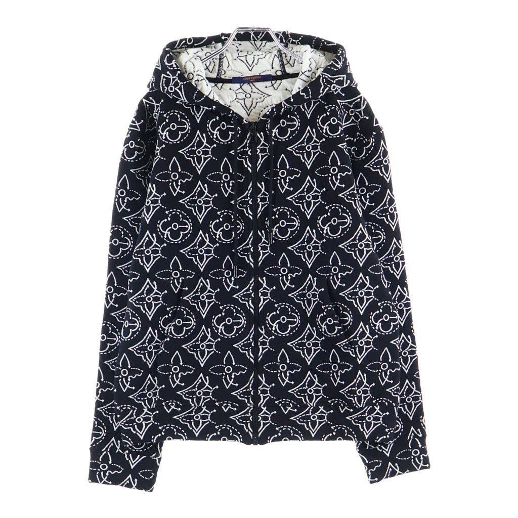 LOUIS VUITTON(ルイヴィトン) NBA モノグラム ストゥラティージ フラワー キルテッド ジップアップパーカー ブラック RM212M DM0 HLY12W